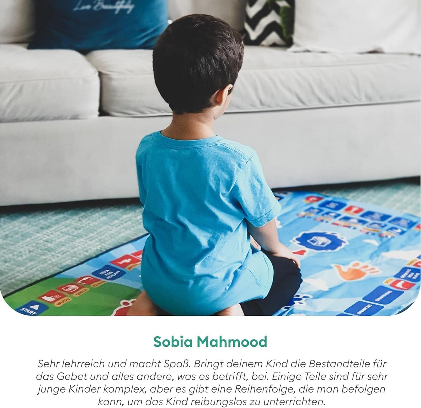 Islamic Eductional Prayer Mat (High Quality)